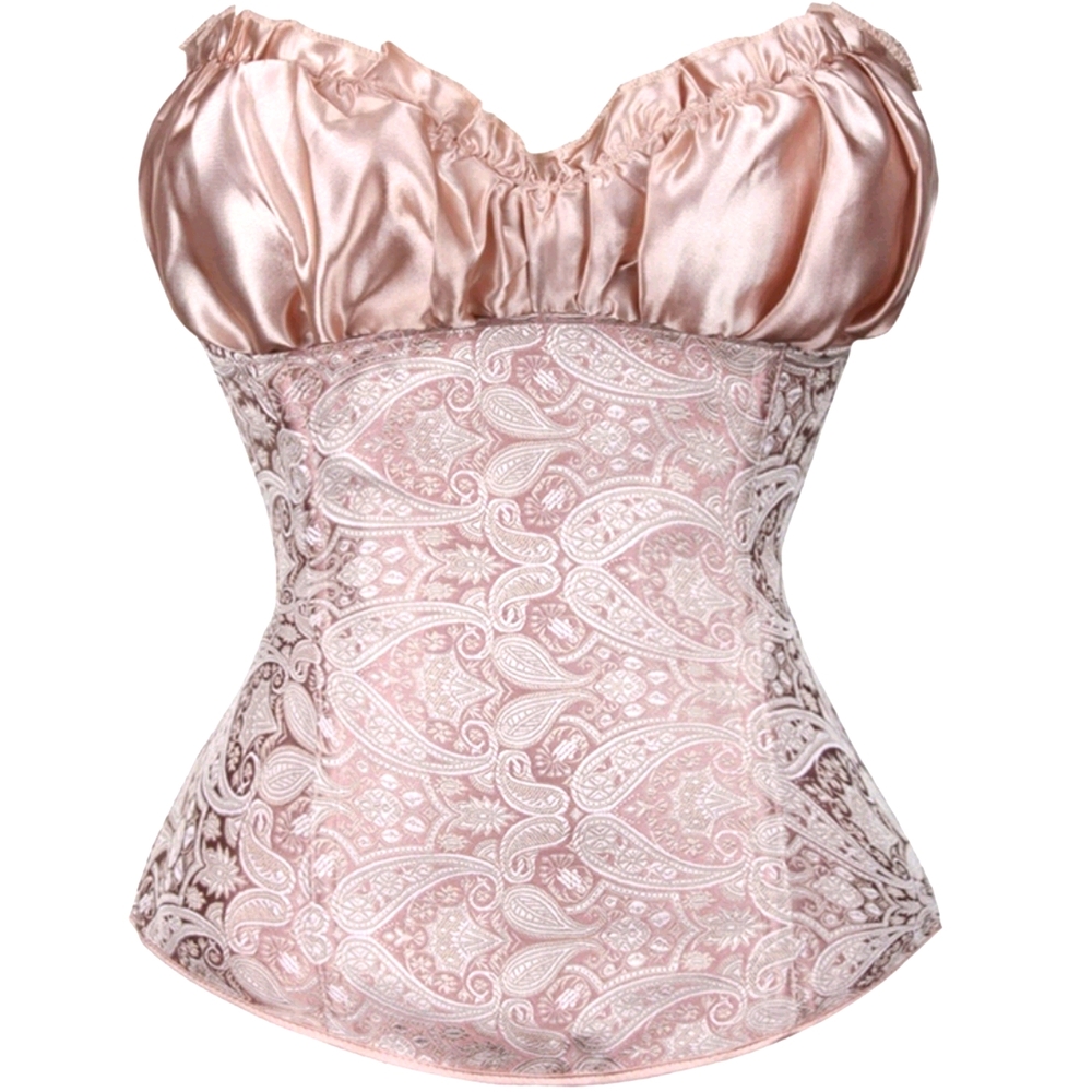 French Victorian Corselet Cop Top Bustier G String